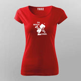Funny Robot Puking Programmer Engineer T-Shirt For Women