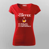 Item Coffee Agility Stamina Endurance  T-Shirt For Women