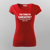 Silent Sarcasm Expert - Funny Sarcastic Tee