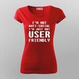 Proudly Anti-Social Geek Chic Tee