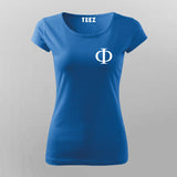 EF Cyrillic Logo Alphabet  T-shirt For Women