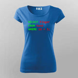 Programmer Humor Middle Finger round neck t-shirt for women funny