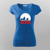 Hakuna Matata Funny Cartoon T-Shirt For Women