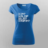 Eat Sleep Leet Repeat T-Shirt For Women