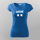 Nope Ctrl Z - Coding T-Shirt For Women India