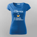 Item Coffee Agility Stamina Endurance  T-Shirt For Women