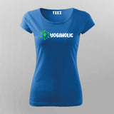 Yogaholic T-shirt For Women Online Teez 