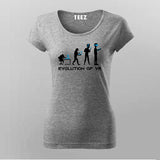 Evolution of Man Virtual Reality T-Shirt For Women