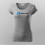 Powershell Developer Programmer T-shirt For Women Online Teez