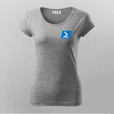 Powershell Chest Logo T-shirt For Women Online Teez
