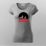 Hakuna Matata Funny Cartoon T-Shirt For Women Online India 