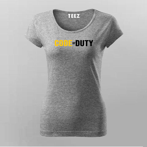 Code  Of Duty T-Shirt For Women Online