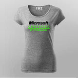 Microsoft Certified T-Shirt For Women India