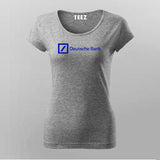 Deutsche Bank Logo  T-Shirt For Women