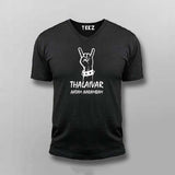 Thalaivar Aatam Aarambam V Neck  T-Shirt For Men Online India