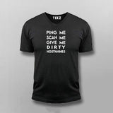 Pink Me Scan Me Give Me V Neck V Neck T-shirt For Men