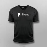 Figma Logo Programming V-Neck T-Shirt For Men