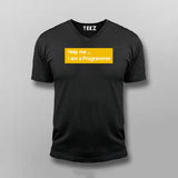 Help Me Programmer V Neck T-shirt For Men