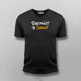 Disconnect to Connect Classic  V-Neck T-Shirt For Men Online