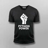 Python power v neck t-shirt for men online