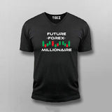 Future Forex Millionaire Day Trader Stock V Neck T-Shirt For Men Online India