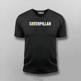 caterpillar logo V Neck T-shirt For Men