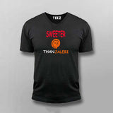 Sweeter Than Jalebi V Neck -shirt For Men 