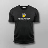 Beer Programmer Funny T- Shirt For Men