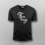 Free Hugs V Neck T-Shirt For Men Online India