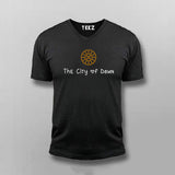 Buy Auroville - City of Dawn  V Neck T-Shirt For Men Online India