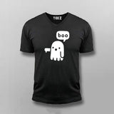 Ghost Boo V Neck T-shirt For Men