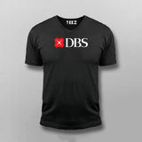 Development Bank of Singapore (DBS Bank)  V-Neck T-Shirt For Men Online