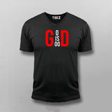 God Is Good V Neck T-Shirt For Men Online India