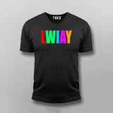 lwiay V-Neck T-Shirt For Men India