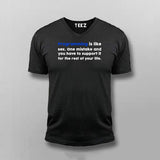 Programming Is Like Sex Funny Programming Joke V-Neck T-shirt For Men Online India 