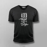 Buy I Asked God for an Angel, He Sent me a Daughter V Neck T-Shirt For Men Online India