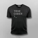 True Coder Programming V-Neck T-shirt For Men Online India 