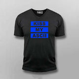  Kiss My Ascii v neck t-shirt for men india