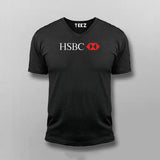 HSBC Logo  V-Neck T-Shirt For Men Online