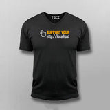 Support You http V Neck  For Men