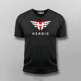 Heroic Gaming Logo V-Neck T-Shirt For Men Online