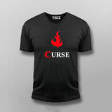 Curse Gaming V Neck  T-Shirt For Men Online India