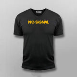 No Signal V-Neck  T-Shirt For Men Online