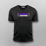 Outwork Everyone Motivational Gym V Neck T-Shirt For Men Online India