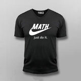 Just Do It Funny parody V Neck  T-Shirt For Men Online India