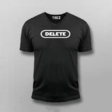 Delete Button Funny Programming V Neck T-shirt For Men