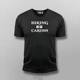 Hiking Is My Cardio  V-neck T-shirt For Men