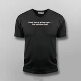 Chuck Norries Writes Code Funny Programming Joke T-shirt For Men