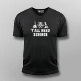 Y All Need Science Notebook V-neck T-shirt For Men Online Teez