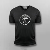 Pumpkin Pi V Neck T-shirt For Men